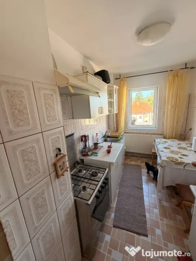Apartament 2 camere, 60 mp, mobilat complet, centrală proprie, Posada