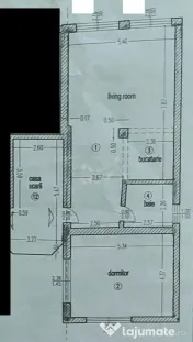 2 camere Polonă decomandat, centrală, et. 2, an 2007, metr 