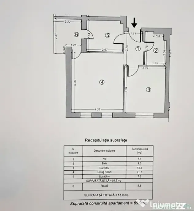 2 camere l H-PIPERA LAKE l bucatarie inchisa l Porsche PIPER