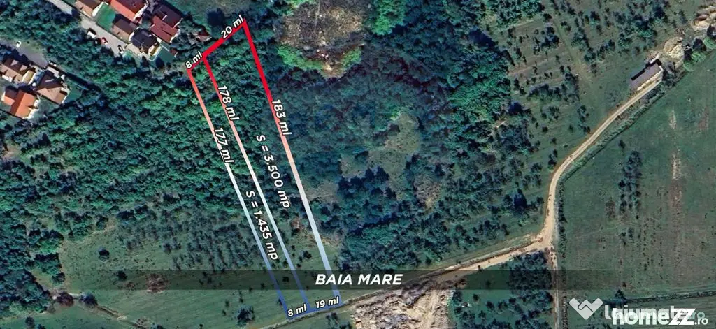 Teren 4,935mp Baia Mare / zona Dura