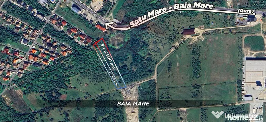 Teren 4,935mp Baia Mare / zona Dura