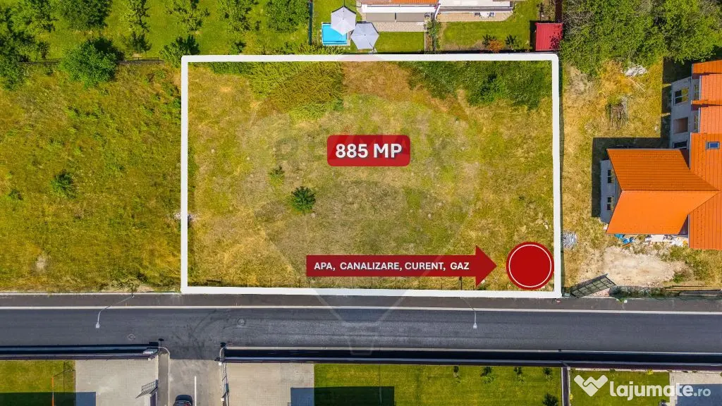 TEREN INTRAVILAN | 885 MP | GHIMBAV | VIEW POSTĂVARU | C...