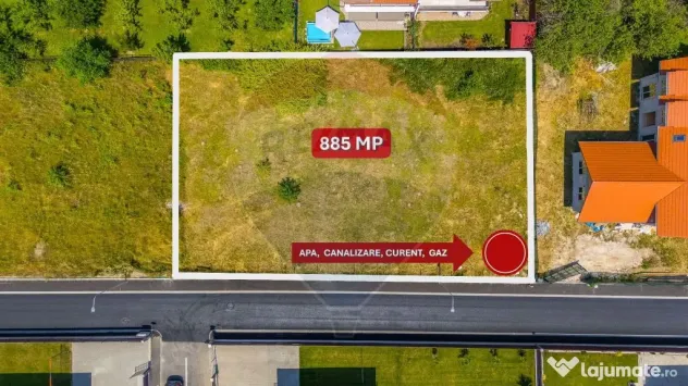 TEREN INTRAVILAN | 885 MP | GHIMBAV | VIEW POSTĂVARU | C...