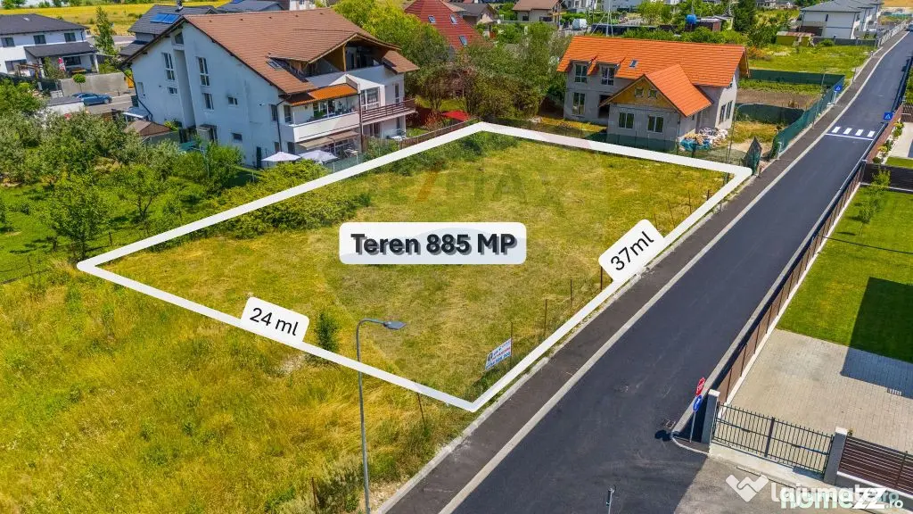 TEREN INTRAVILAN | 885 MP | GHIMBAV | VIEW POSTĂVARU | C...