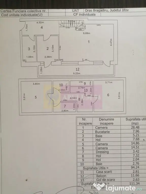 Duplex 3 camere cu scara interioara Bragadiru - Smardan-L...