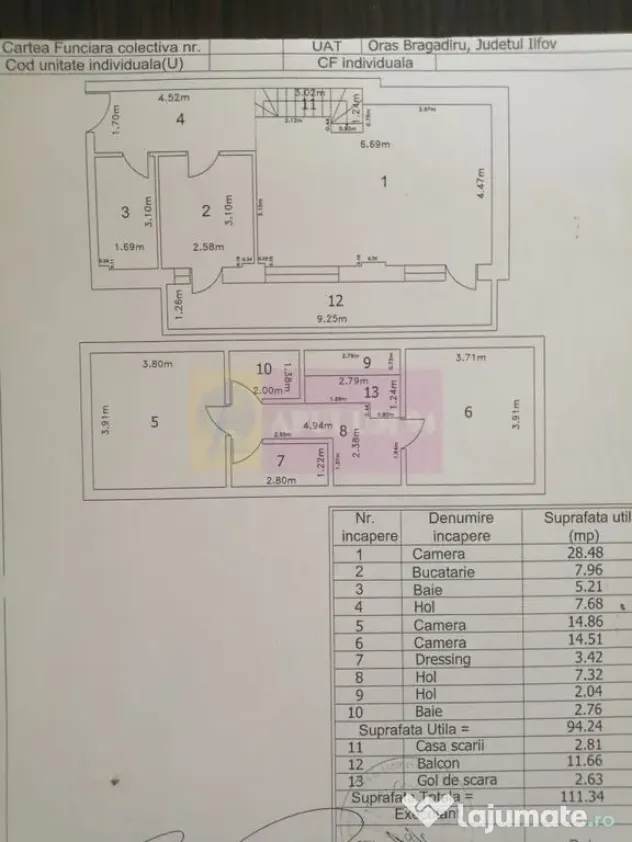Duplex 3 camere cu scara interioara Bragadiru - Smardan-L...