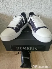 Adidași Casual Alb-Negru