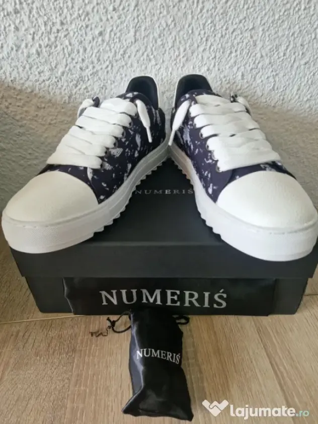 Adidași Casual Alb-Negru