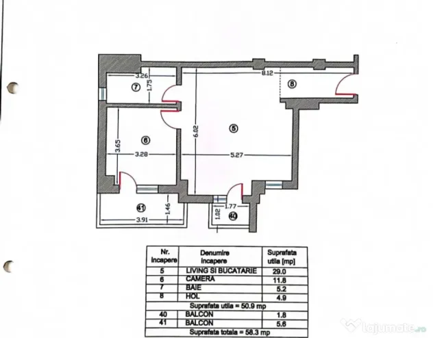 Apartament 2 camere de vânzare în KM 5, bloc nou