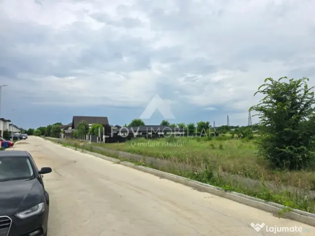 Balotești Str. Cireșului, Teren 1068 mp, utilități
