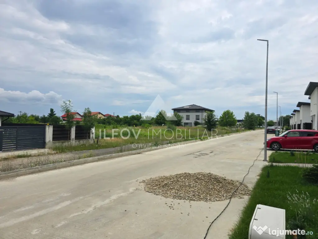 Balotești Str. Cireșului, Teren 1068 mp, utilități