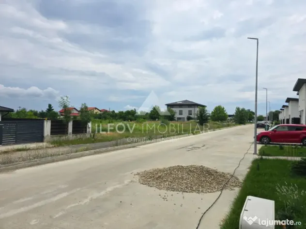 Balotești Str. Cireșului, Teren 1068 mp, utilități