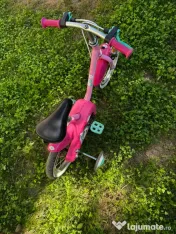 Bicicleta copii BTWin roti 14 inch model 500 unicorn 