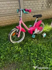 Bicicleta copii BTWin roti 14 inch model 500 unicorn 