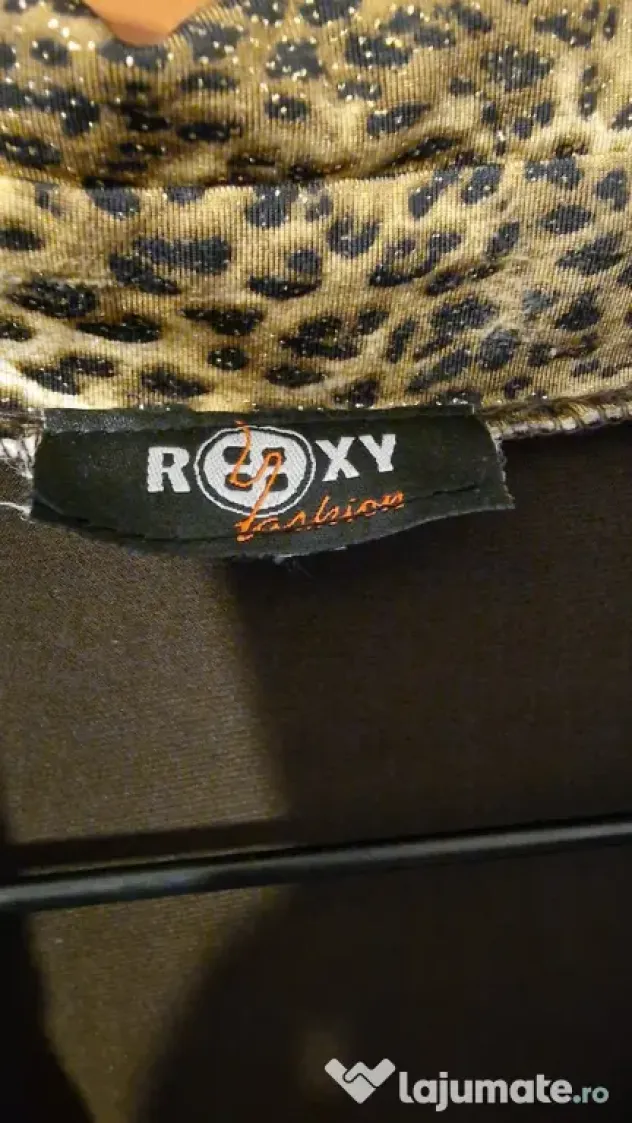 Roxy Fashion - bluza dama gulerul și banda taliei model leopard, M