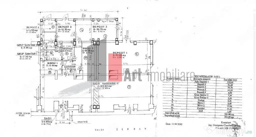 %0 Comision Spatiu comercial de inchiriat zona Serban Voda