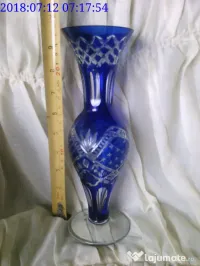 Vaza veche cristal cobalt 