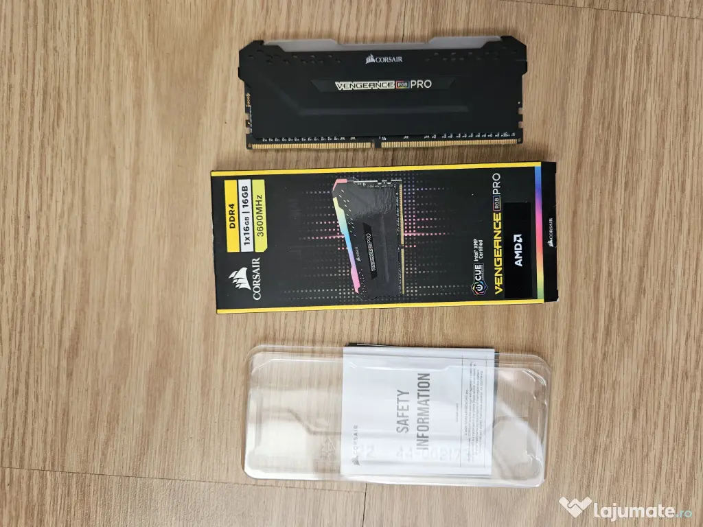 Memorie RAM Corsair VENGEANCE® RGB PRO 16GB, DDR4, 3600MHz, CL18 Memory