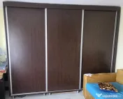 Dulap, sifonier 3 usi glisante, culoare wenge