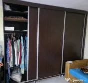 Dulap, sifonier 3 usi glisante, culoare wenge