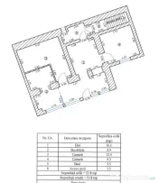 Apartament la casa, 2 camere, 53,80 mp, centrul vechi Braso