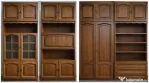 Mobilier sufragerie din lemn + colțar extensibil și fotoliu