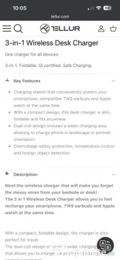 Incarcator wireless 3 in 1