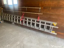 Scară profesională din aluminiu ALVE FORTE PROFI 3×15 trepte
