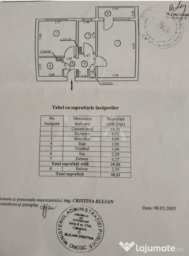 2 camere | Brâncoveanu | Budimex | Bloc reabilitat | Balcon