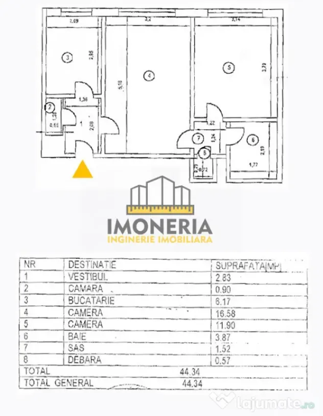2 camere Maior Coravu-550m Metrou Muncii-400m parc-0%comisio