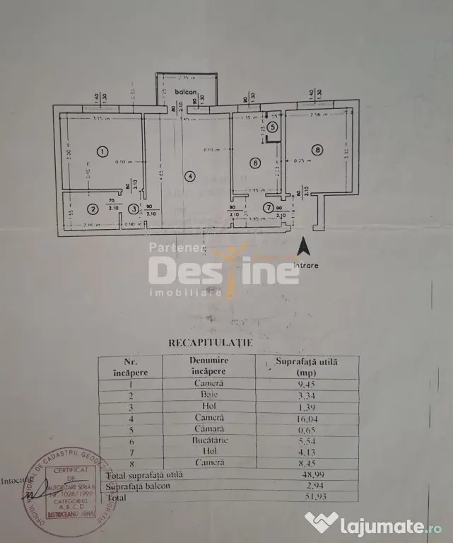 TATARASI, Apartament 3 camere
