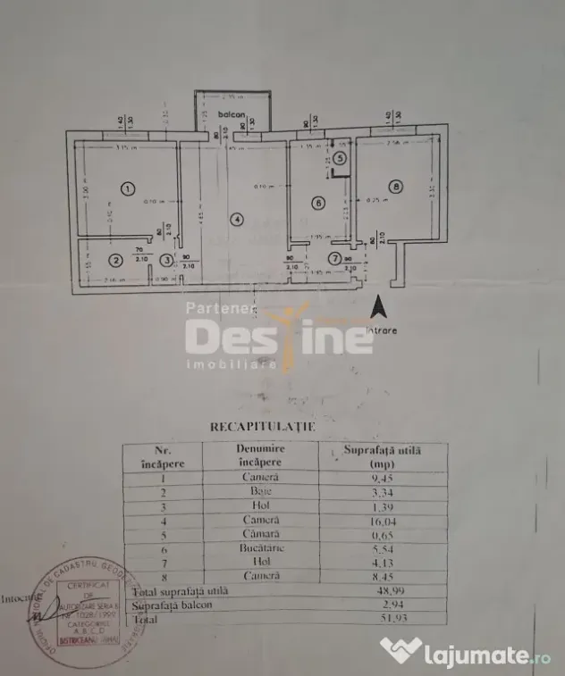 TATARASI, Apartament 3 camere