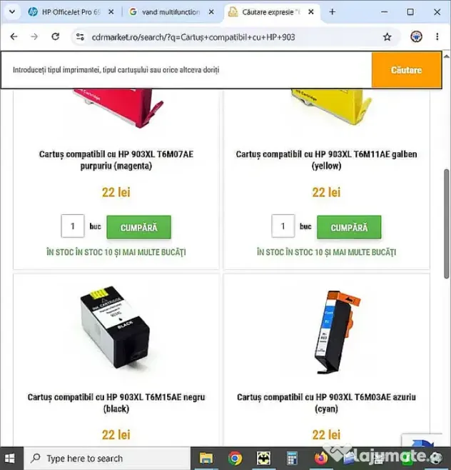 Multifunctionala color HP OfficeJet Pro 6970, fax, ADF, LAN, Wi-Fi