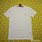 Superdry Tricou Alb Logo Brodat Bărbați Mărimea S Ca și Nou Original