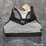 Bustieră sport Puma damă S alb-negru nouă cu etichetă