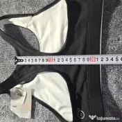 Bustieră sport Puma damă S alb-negru nouă cu etichetă