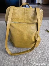Geantă-Rucsac 2-în-1 din Piele Naturală