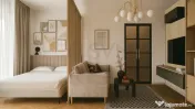 Studio Modern cu Terasa Impresionanta 