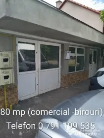 De închiriat spatiu comercial/birouri 80 mp, 220v/380v central