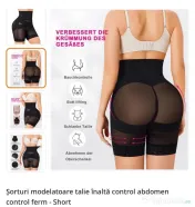 Șorturi modelatoare talie înaltă control abdomen 