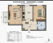 2 camere, renovat 2025 | 62 mp | Ideal investiție | Apără