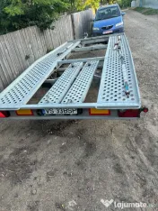 Platformă auto 2 axe BNG 2700 kg – Basculabilă – Stare foarte bună