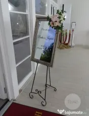 Sevalet metalic maro, ideal pentru evenimente