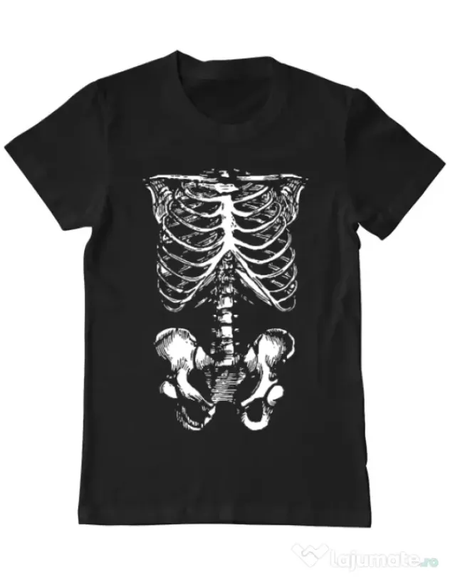 Tricou ADLER barbat Ribcage Negru