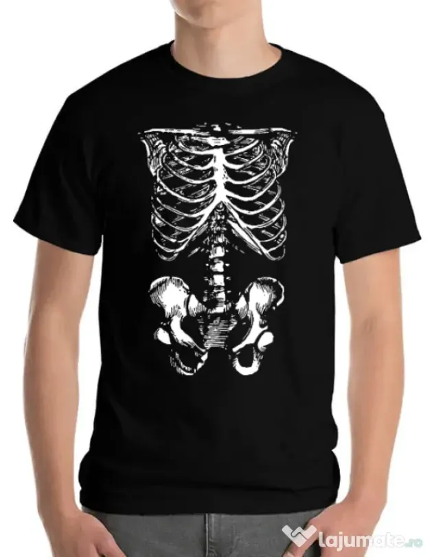 Tricou ADLER barbat Ribcage Negru