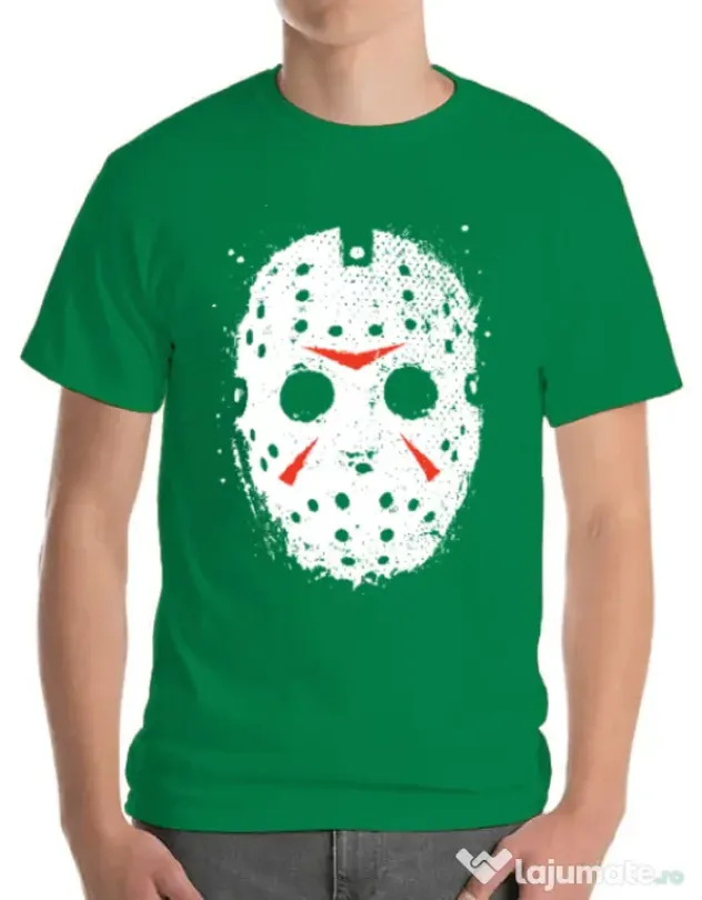 Tricou ADLER barbat Jason Mask Verde mediu