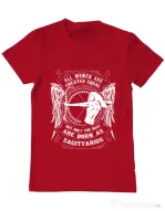 Tricou ADLER barbat The best women are born as Sagittarius Rosu
