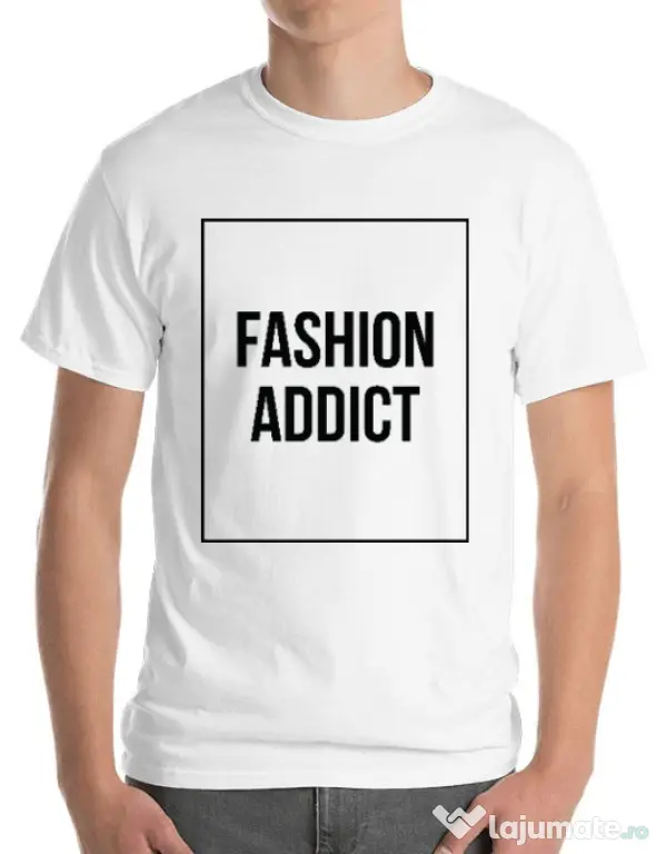 Tricou ADLER barbat Fashion addict Alb