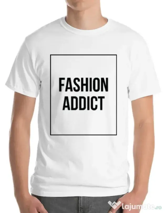 Tricou ADLER barbat Fashion addict Alb