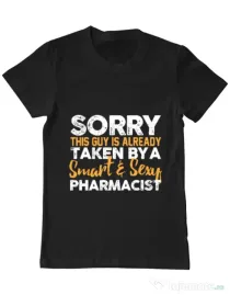 Tricou ADLER barbat This guy is taken Negru